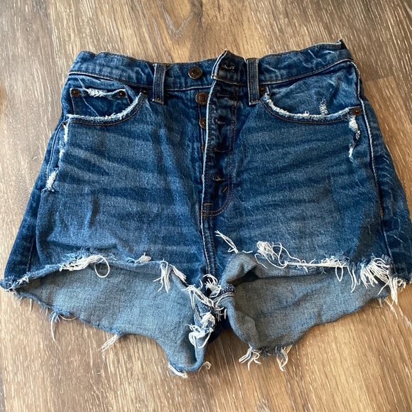 Abercrombie High Rise Mom Short 00/24 - Picture 1 of 3